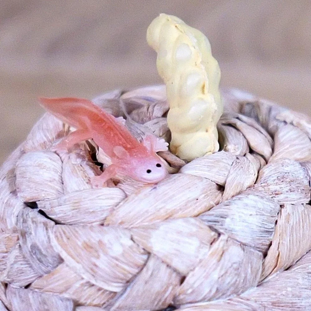 Bundle Deal - Axolotl Miniature Figure - Hand Painted‎ Collectible Mini Figurine